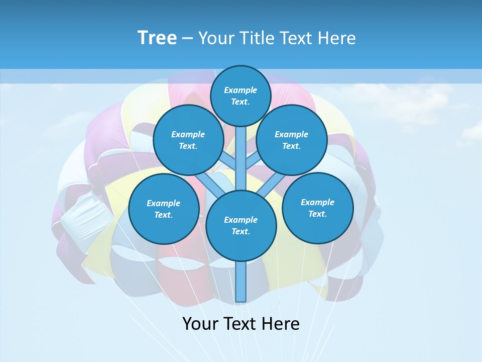 Skydiving Recreational Parasailing PowerPoint Template