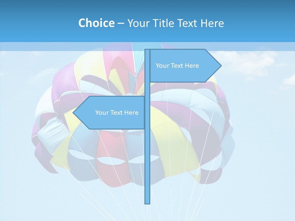 Skydiving Recreational Parasailing PowerPoint Template