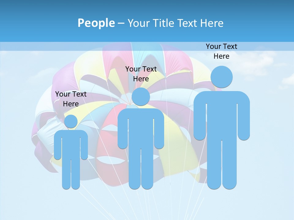Skydiving Recreational Parasailing PowerPoint Template