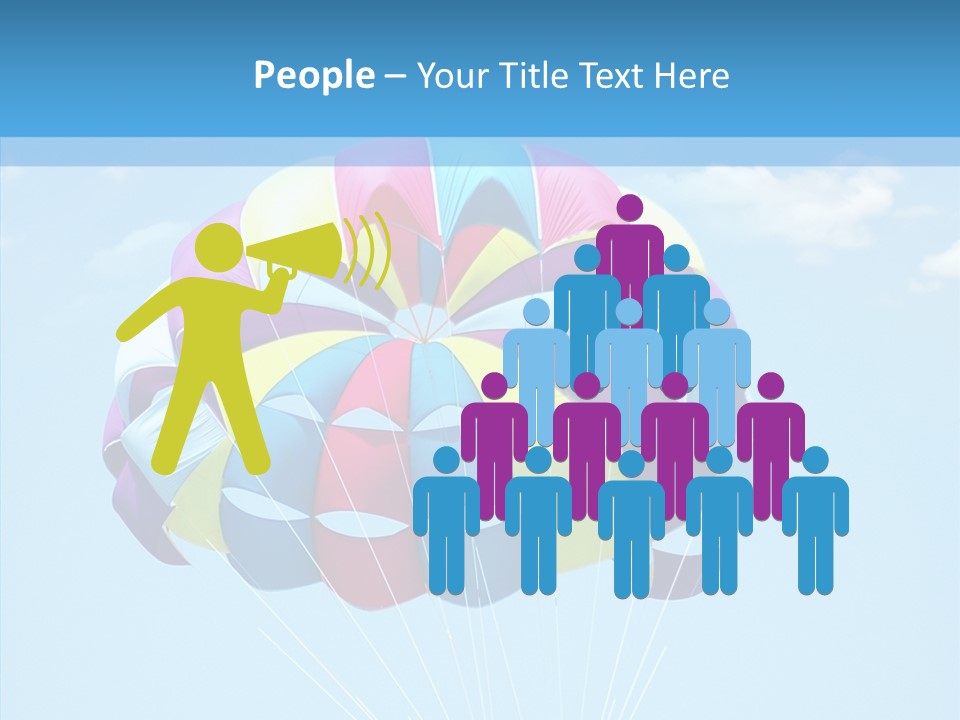Skydiving Recreational Parasailing PowerPoint Template