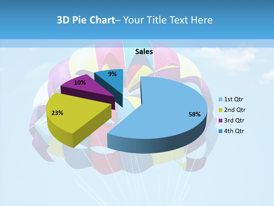 Skydiving Recreational Parasailing PowerPoint Template