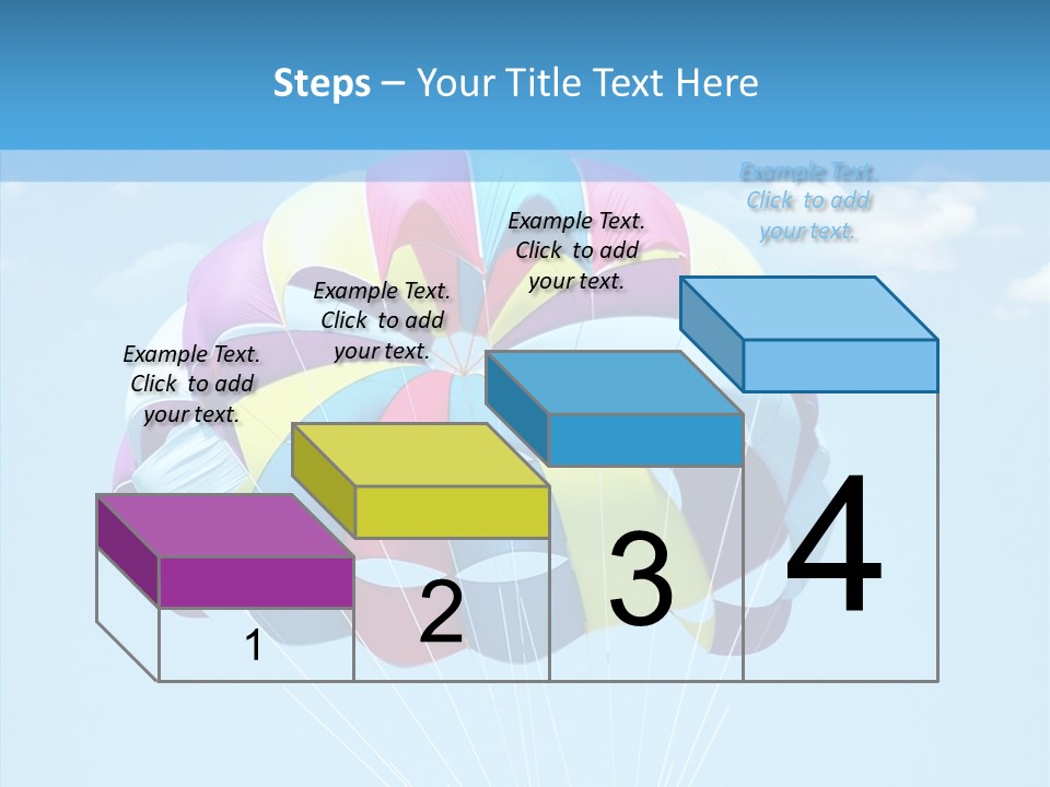 Skydiving Recreational Parasailing PowerPoint Template