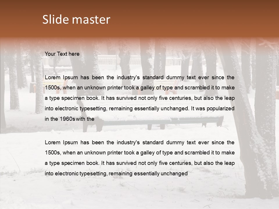 Silence Landscape Light PowerPoint Template