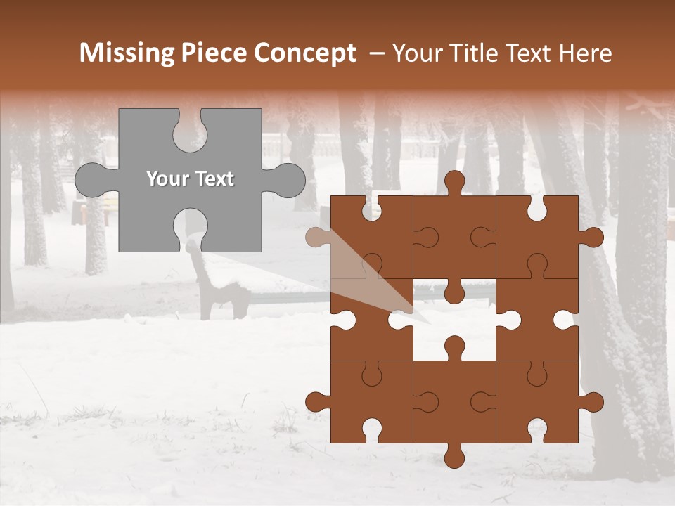 Silence Landscape Light PowerPoint Template