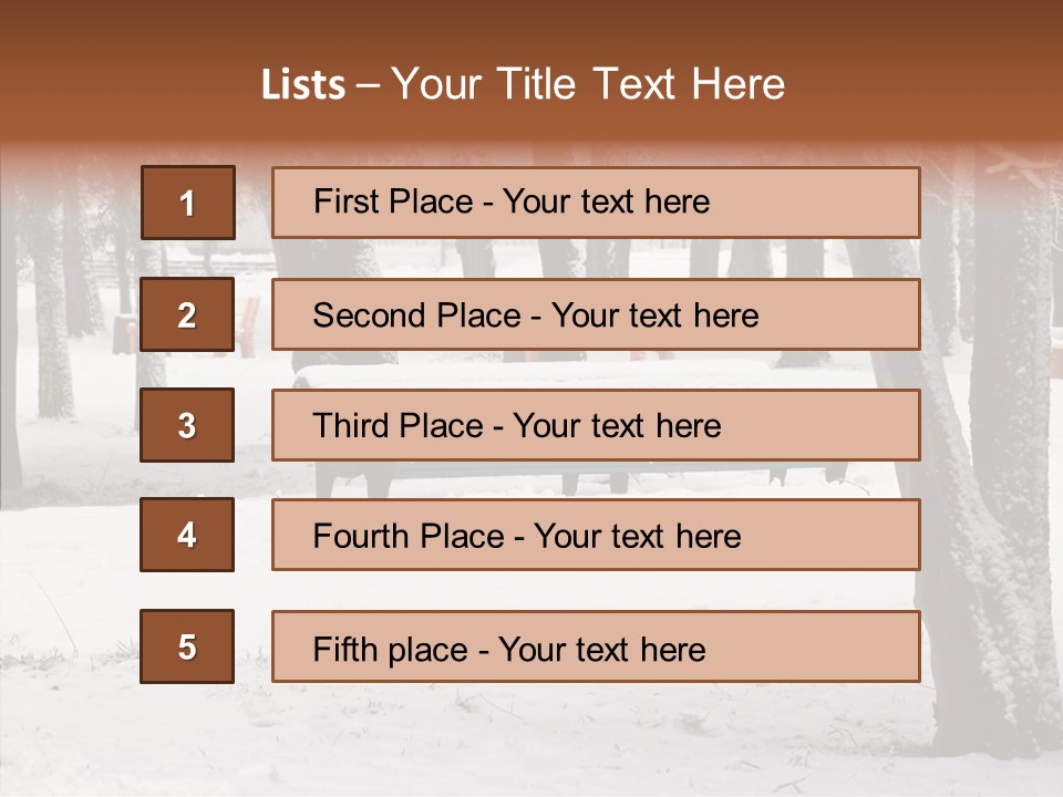 Silence Landscape Light PowerPoint Template