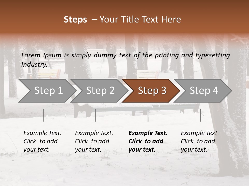 Silence Landscape Light PowerPoint Template