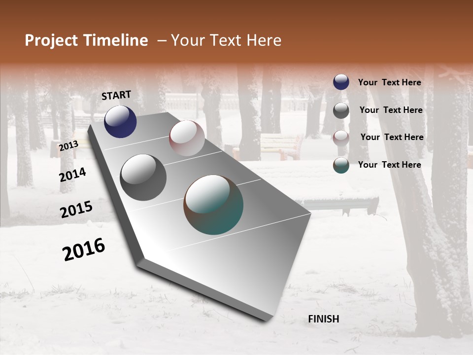 Silence Landscape Light PowerPoint Template