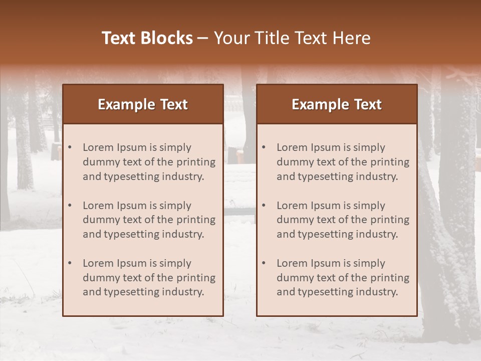 Silence Landscape Light PowerPoint Template