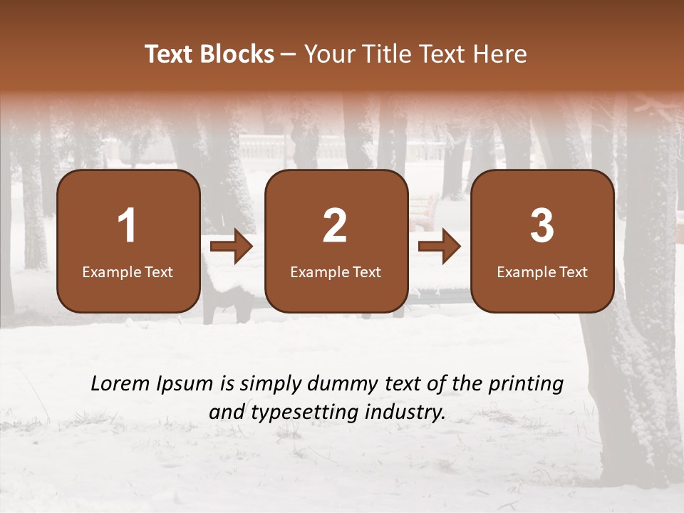 Silence Landscape Light PowerPoint Template