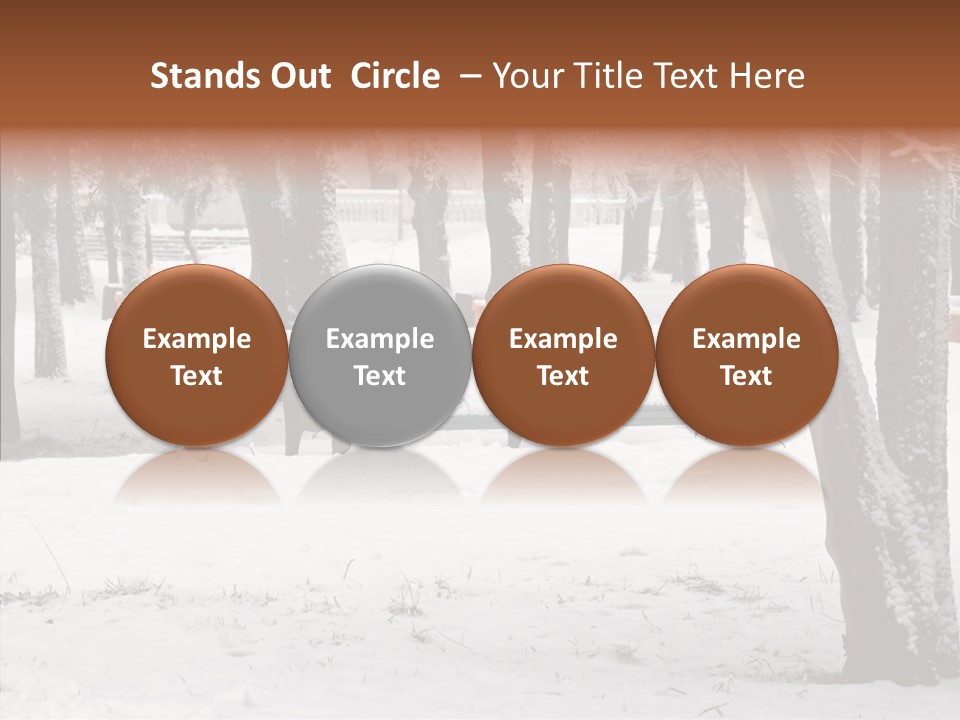 Silence Landscape Light PowerPoint Template