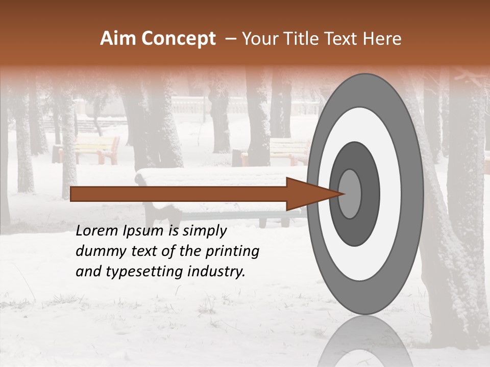 Silence Landscape Light PowerPoint Template