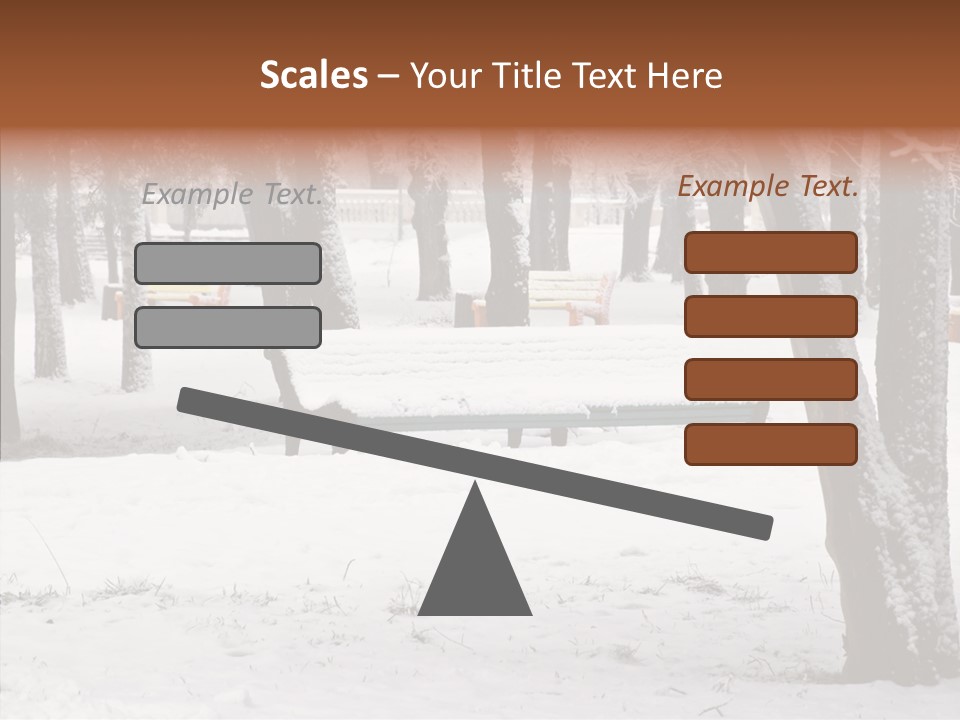 Silence Landscape Light PowerPoint Template