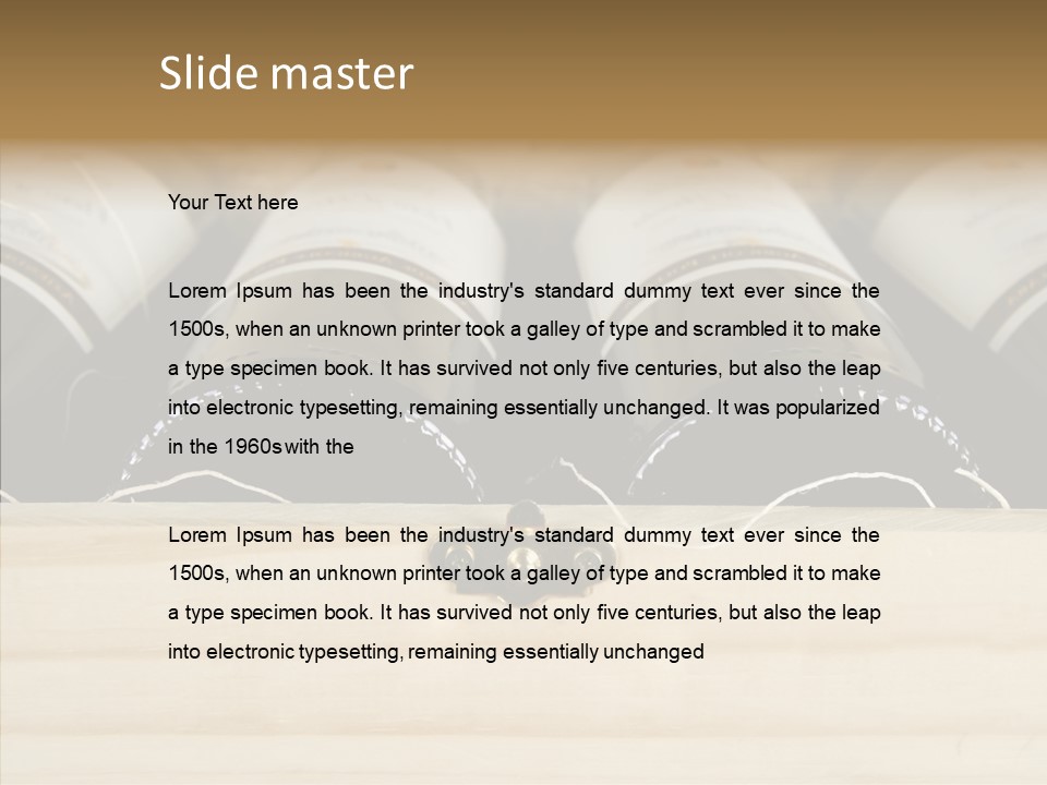 Dinner Cellar Etiquette PowerPoint Template