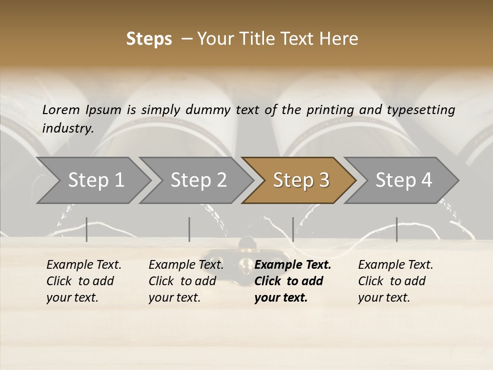 Dinner Cellar Etiquette PowerPoint Template