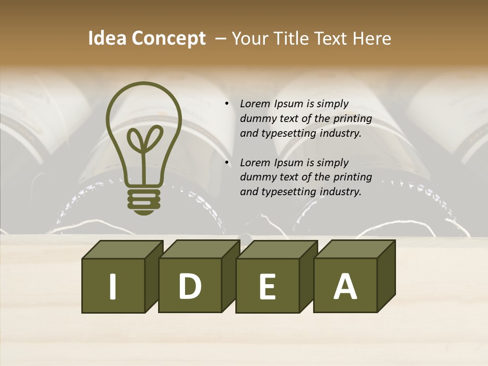 Dinner Cellar Etiquette PowerPoint Template