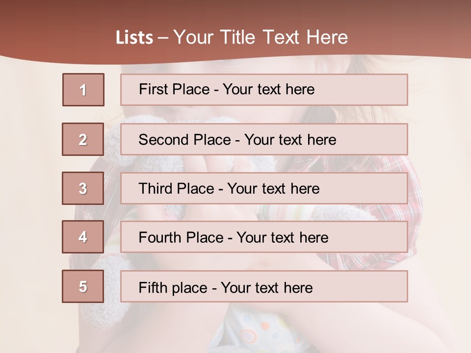 Girls Human Beauty PowerPoint Template