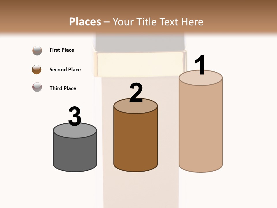 Makeup Products Beige PowerPoint Template