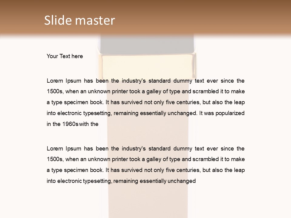 Makeup Products Beige PowerPoint Template