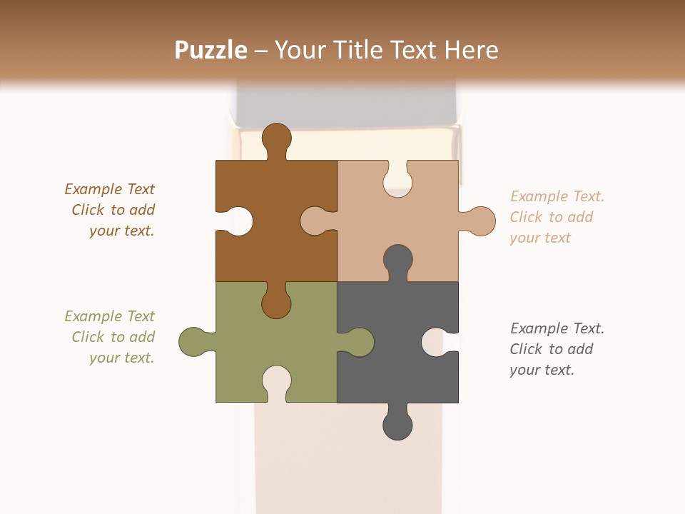 Makeup Products Beige PowerPoint Template