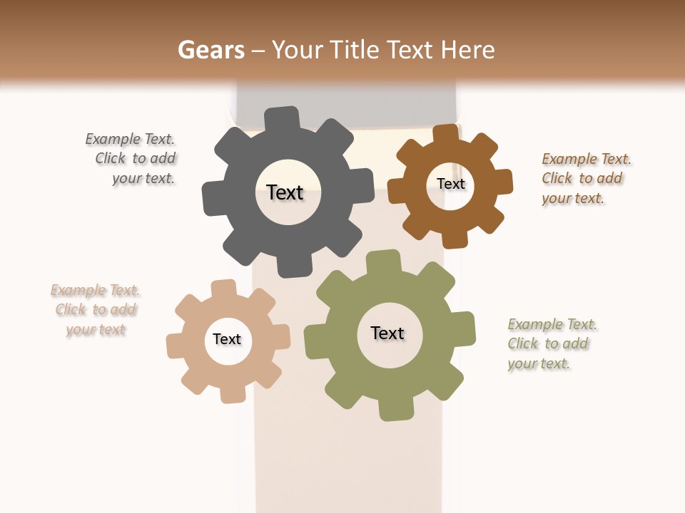 Makeup Products Beige PowerPoint Template