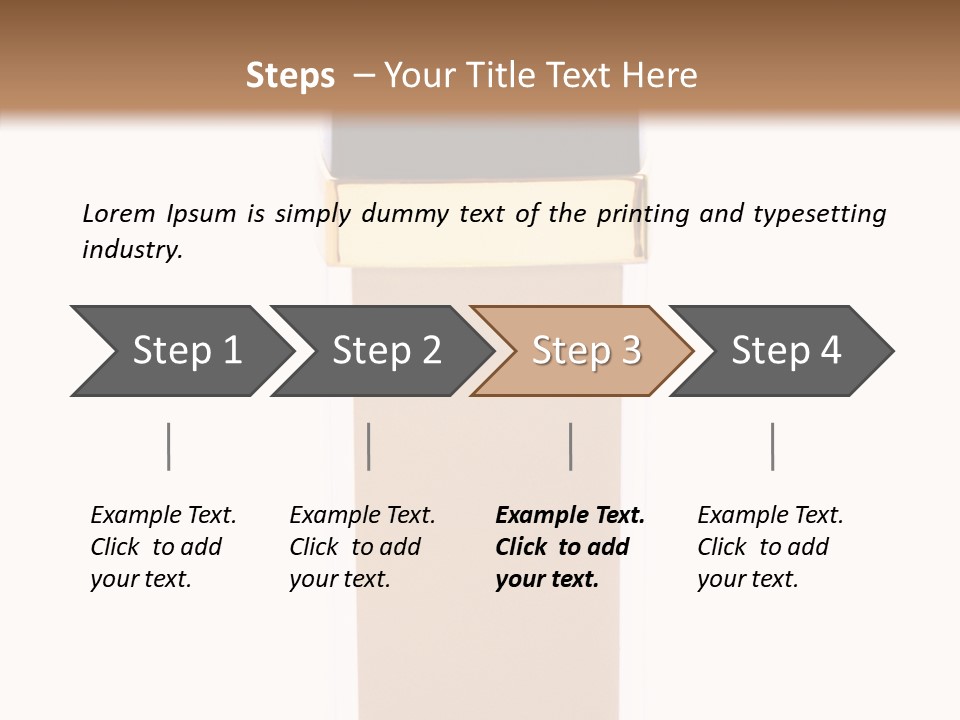 Makeup Products Beige PowerPoint Template