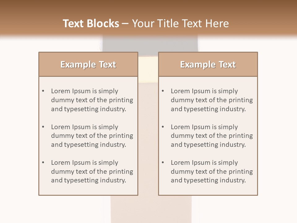 Makeup Products Beige PowerPoint Template