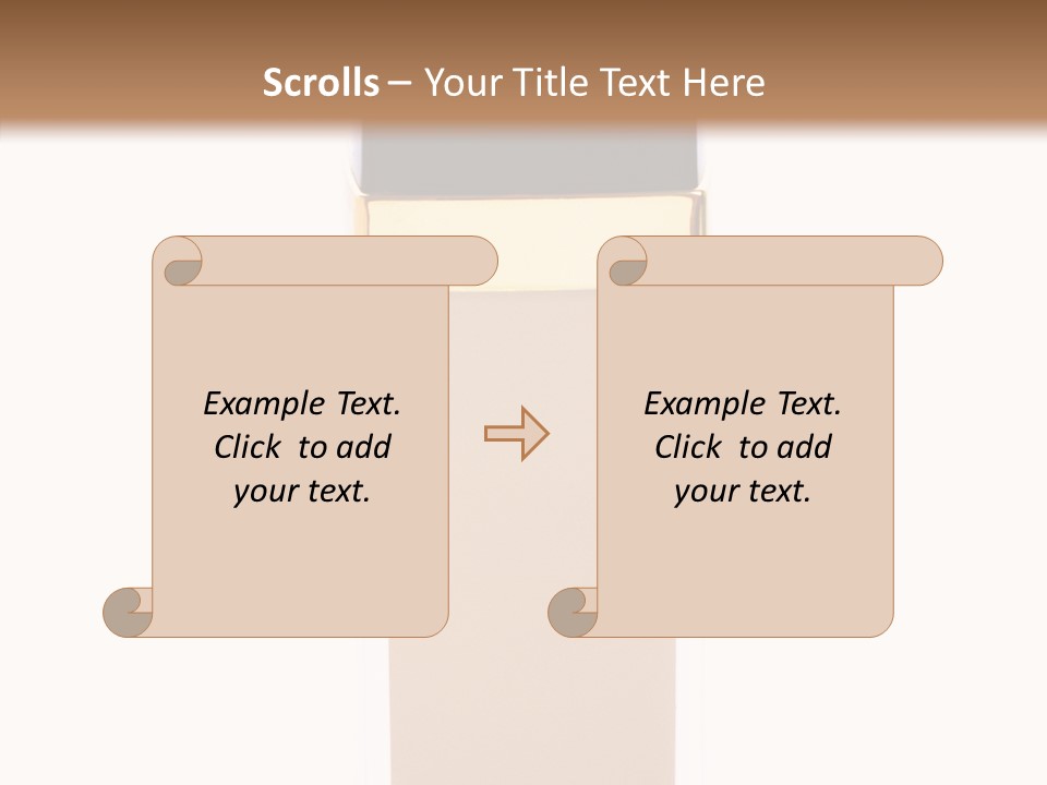 Makeup Products Beige PowerPoint Template