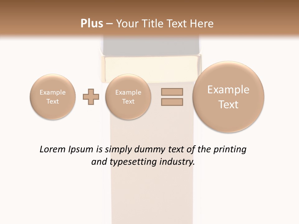 Makeup Products Beige PowerPoint Template