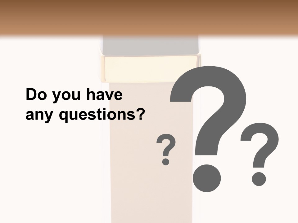 Makeup Products Beige PowerPoint Template