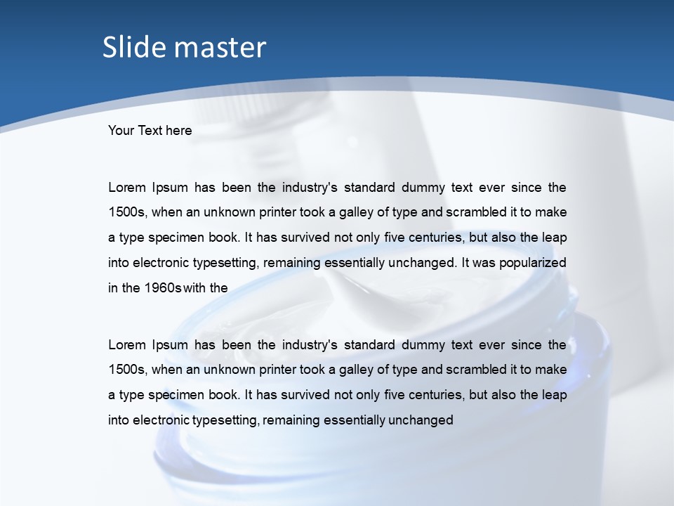 Moisturizer Facial Relaxation PowerPoint Template