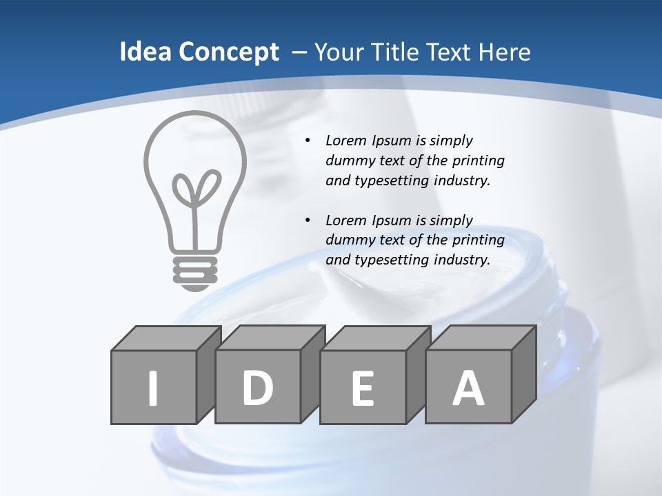 Moisturizer Facial Relaxation PowerPoint Template