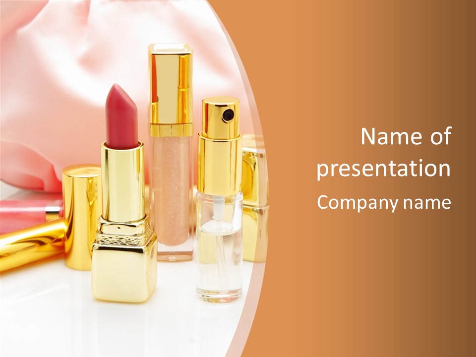 Color Background Perfume PowerPoint Template