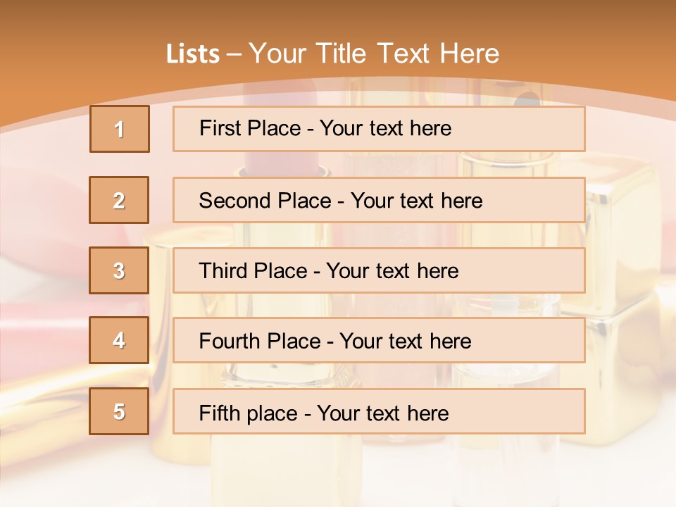 Color Background Perfume PowerPoint Template