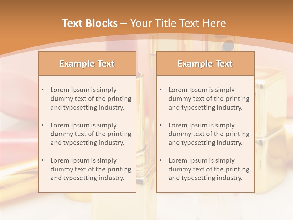 Color Background Perfume PowerPoint Template