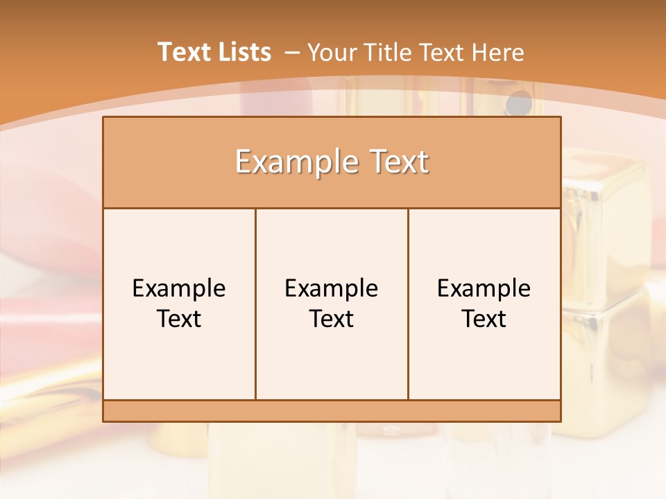 Color Background Perfume PowerPoint Template