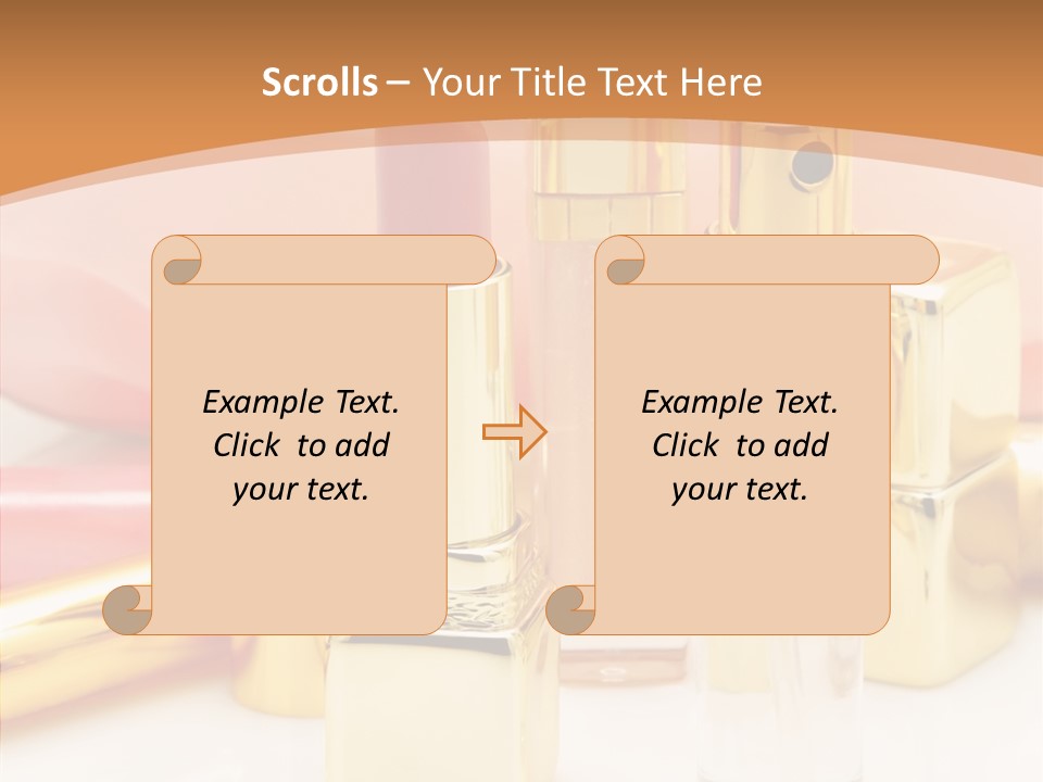 Color Background Perfume PowerPoint Template