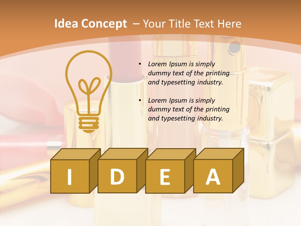 Color Background Perfume PowerPoint Template