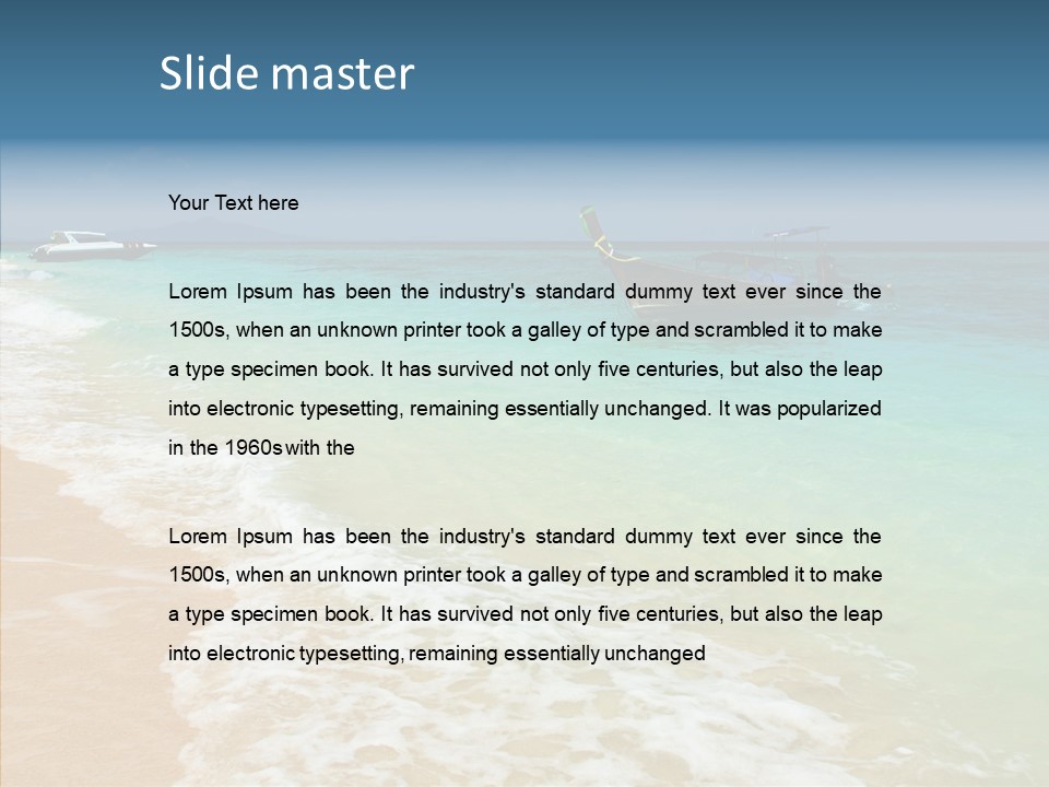 Tourism View Serenity PowerPoint Template