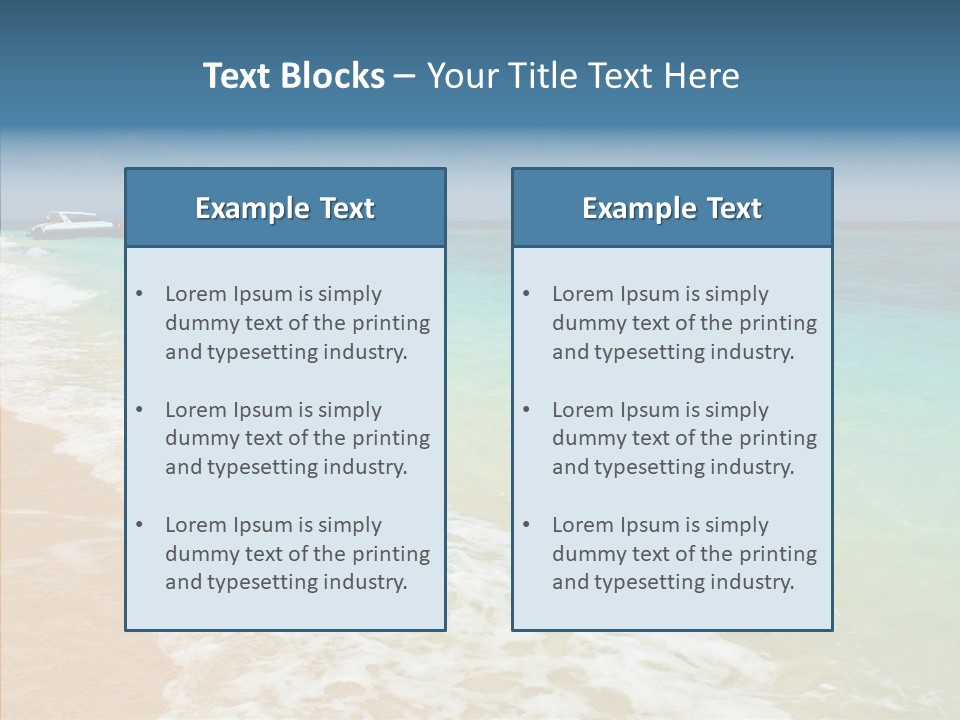 Tourism View Serenity PowerPoint Template