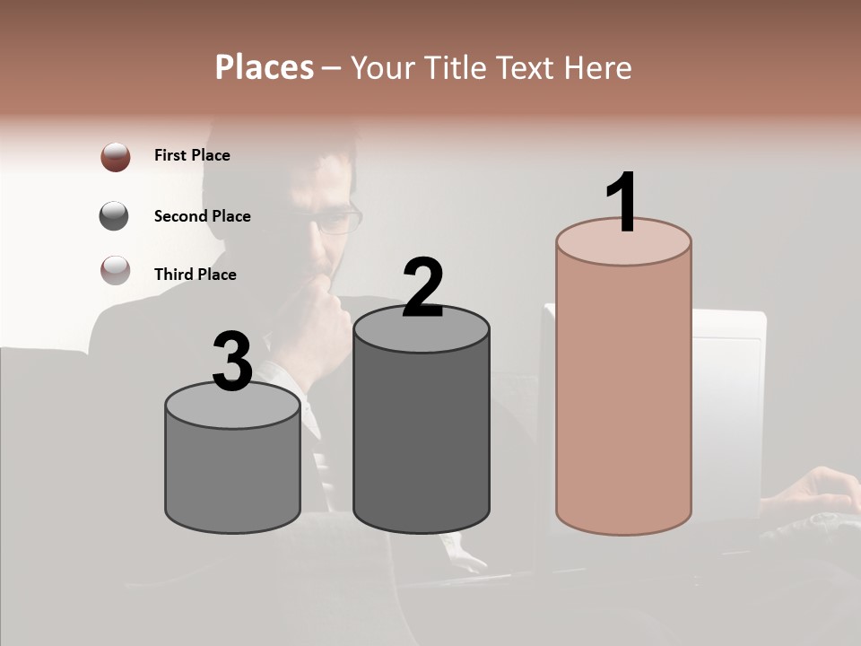 Boy Access Office PowerPoint Template