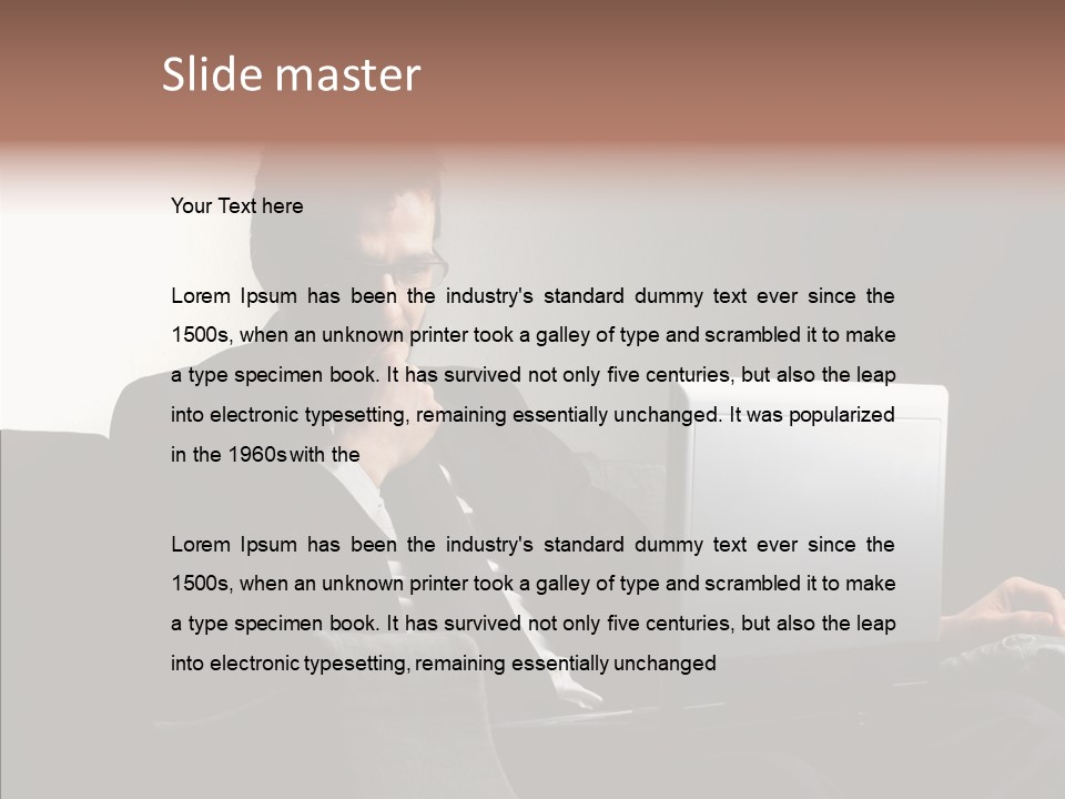 Boy Access Office PowerPoint Template