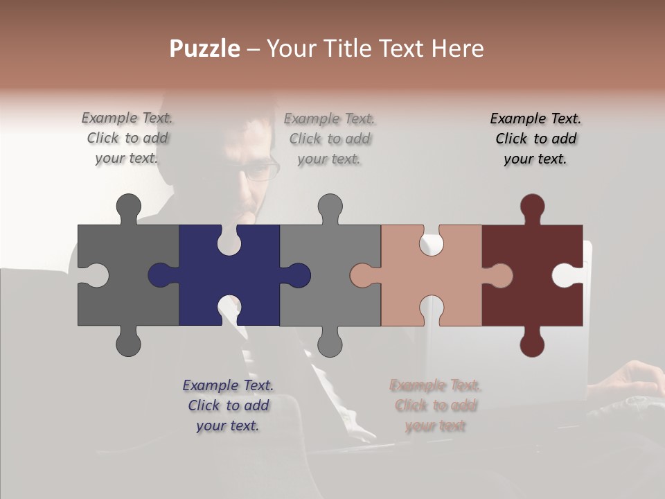 Boy Access Office PowerPoint Template