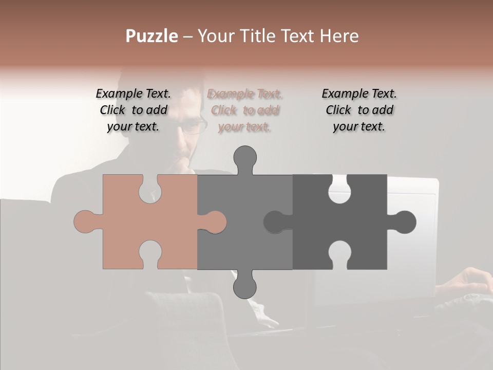 Boy Access Office PowerPoint Template