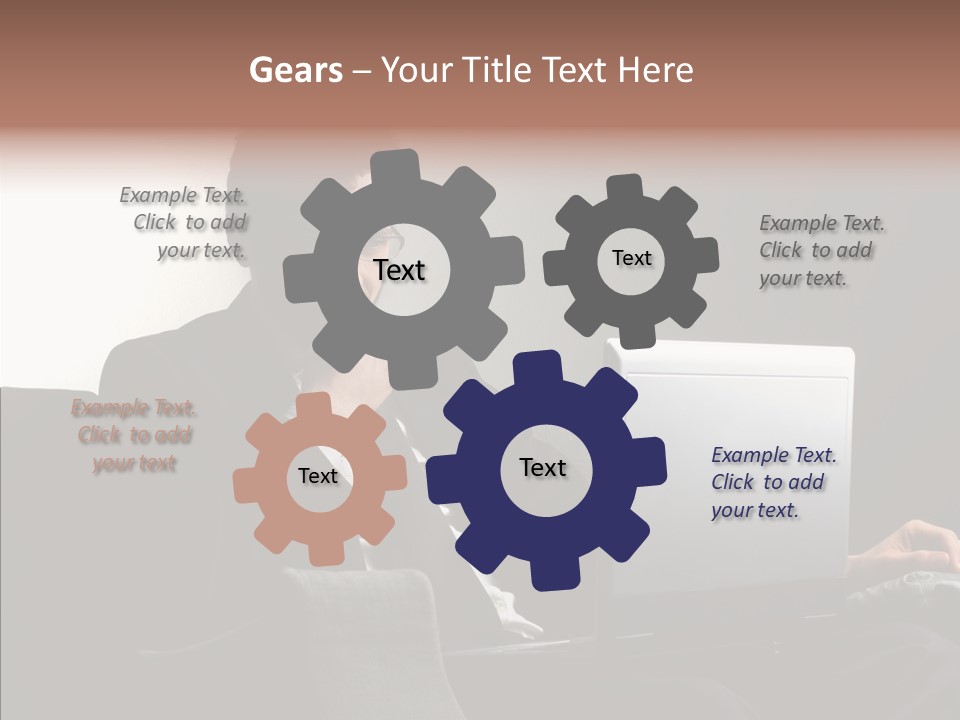 Boy Access Office PowerPoint Template