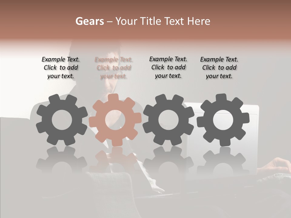 Boy Access Office PowerPoint Template