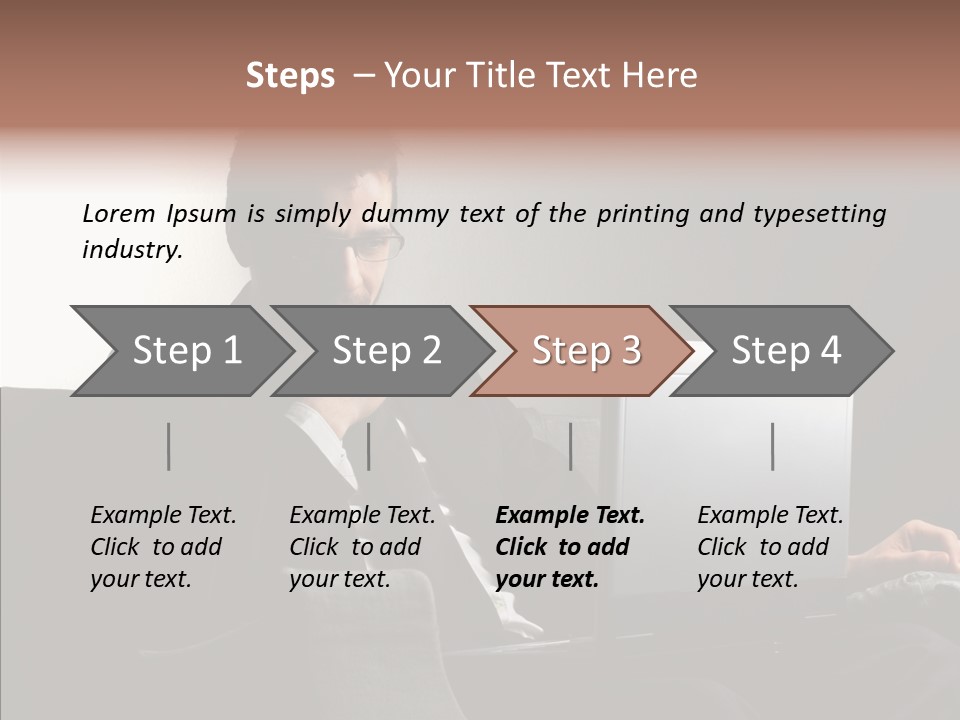 Boy Access Office PowerPoint Template