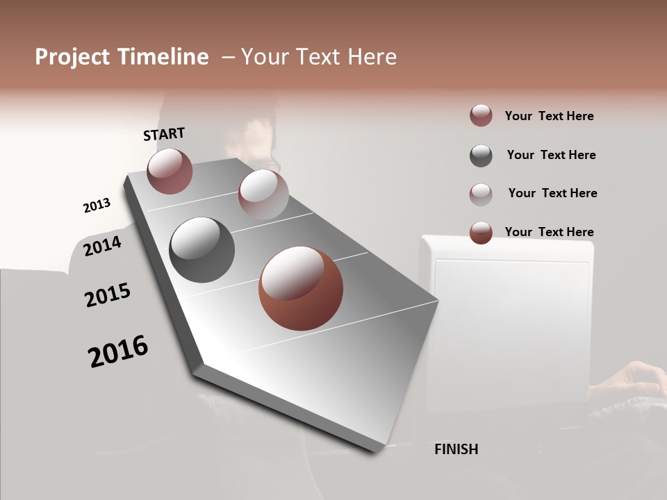 Boy Access Office PowerPoint Template