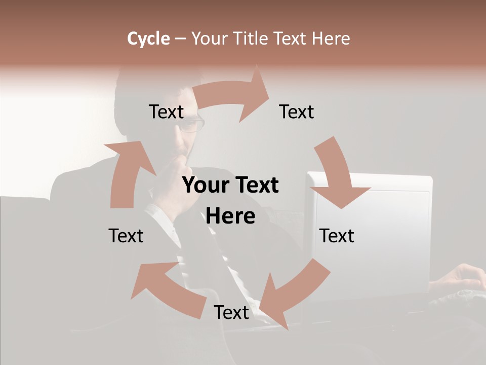 Boy Access Office PowerPoint Template