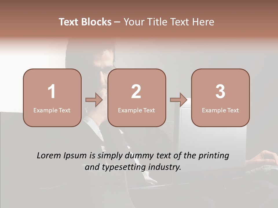 Boy Access Office PowerPoint Template