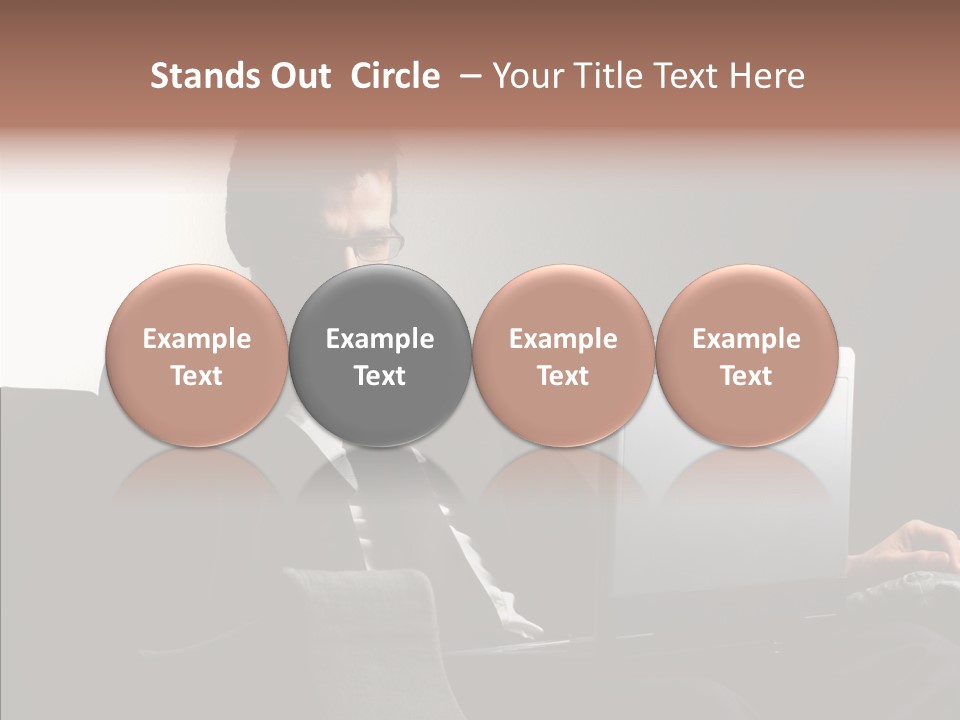 Boy Access Office PowerPoint Template